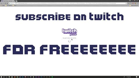 subscribe to Twitch Prime tv